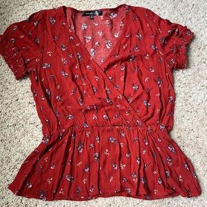 Floral Peplum Blouse